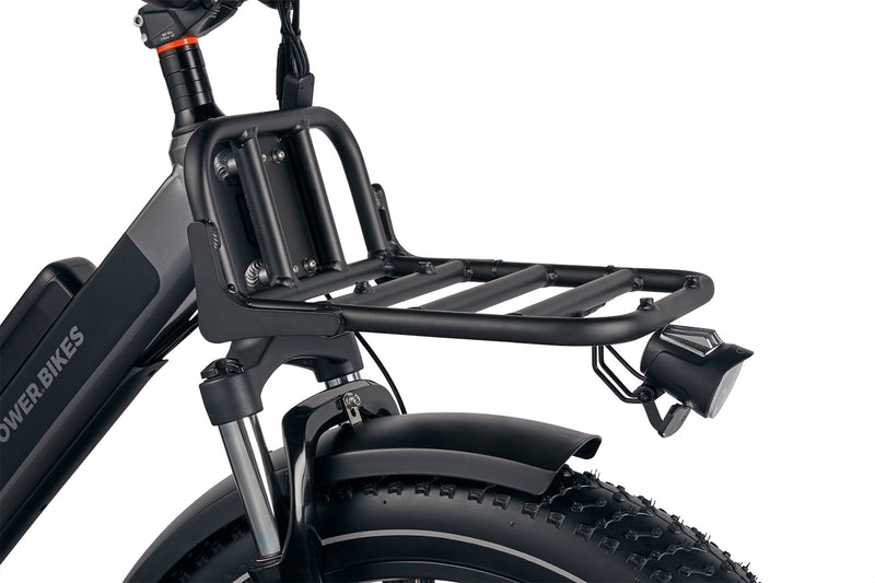 Rad Front Rack | Black on bike