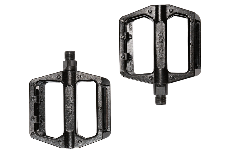 two replacement black pedals